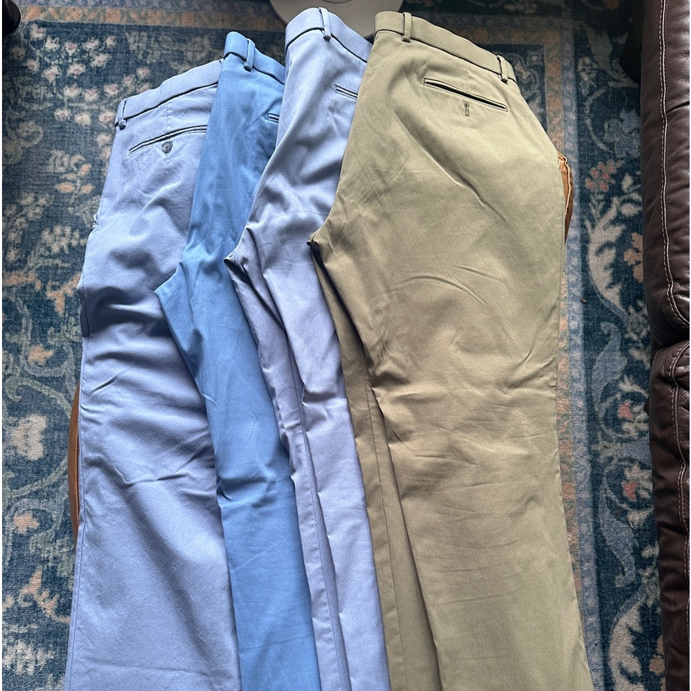 Barely-worn dress pants, 4 pair